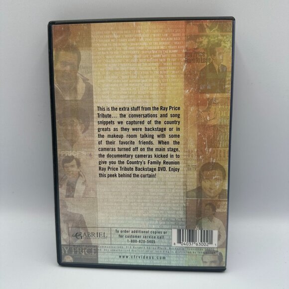 A Tribute To Ray Price Backstage Country Family Reunion DVD 2013 Region 1 - Picture 2 of 3